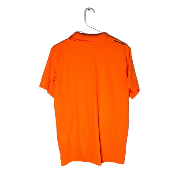 Under Armour Boys Loose Orange Polo, YXL, Pre-owned - Picture 2 of 4
